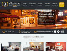 Tablet Screenshot of hotelalbamar.cl